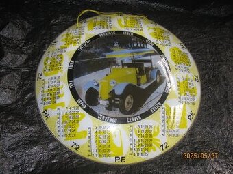 staré skleněné kalendáře a reklamy