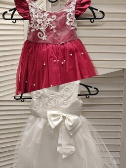 2 x nové šatičky k 1 roku, cena dohromady