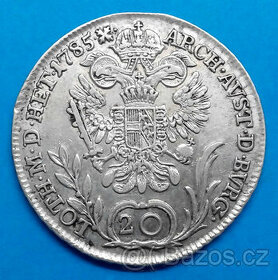 mince stříbro Josef II. staré Uhersko - 1