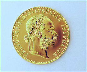 Zlatá investiční mince F.J.I., r.1915,necirkulovaná,nádherná - 1