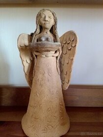 Anděl vodní keramika