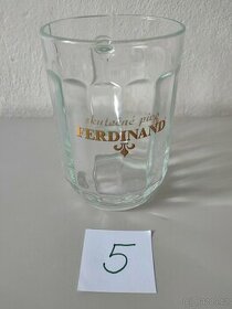 Pivní sklenice s potiskem- skutečné pivo Ferdinand