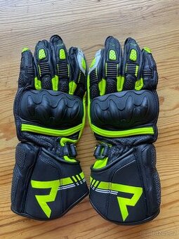 DÁMSKÉ KOŽENÉ RUKAVICE REBELHORN ST LONG LADY BLACK/GREY/FLO