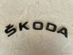 Písmenka škoda černé