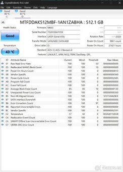 SSD 512 GB Micron – 2,5″ SATA