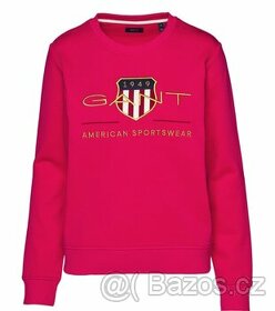 Vel. XXL Dámská růžová mikina originál GANT