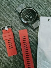 Fenix 5x, 6x, 7x, 8 tah, řemínek, pásek 26mm vínová červená