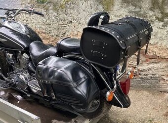 Kožený velký moto kufr RSA-6B