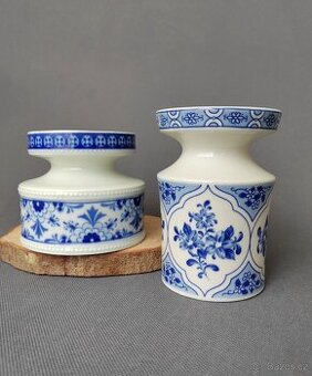 Nádherný porcelánový vázy v modrobílé barvě Vintage Německo