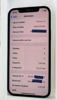 Iphone 12, kapacita 128 GB