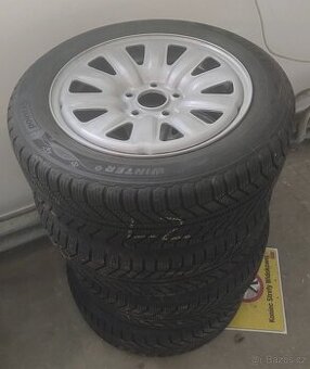 Prodám zimní pneu 205x55xR16 s ráfkem 6.5x16 5x114.3 ET 40