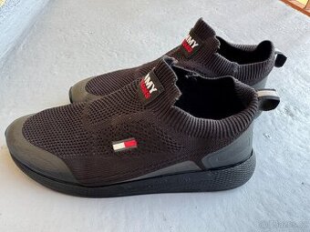 Tommy hilfiger Sneakersy Flexi Sock Runner EM0EM00664 Černá