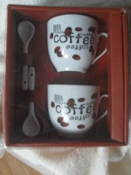 porcelánová souprava na kávu pro dva nové