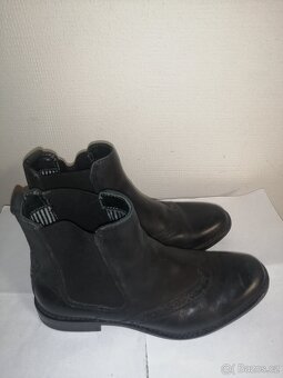 Dámské kožené polokozačky vel 36