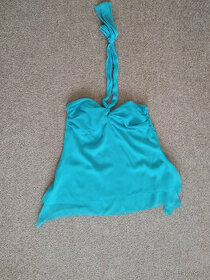 Tyrkysová halenka - za krk