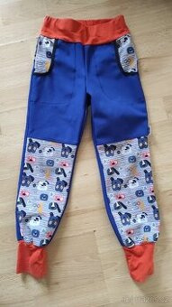 Softshellové kalhoty s pejsky vel. 116