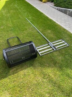 Válec na substrát, nivelační hrábě