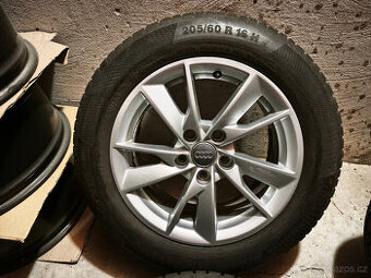 Audi A4 B9 8W - orig. 16" alu disky se zimními pneu