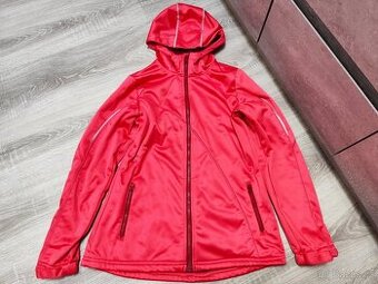 Červená softshelová bunda