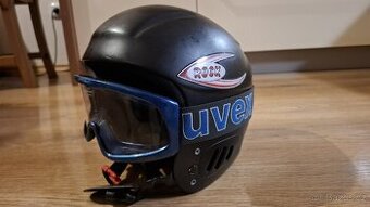 Lyžařská helma dětská, lyžařské brýle Uvex