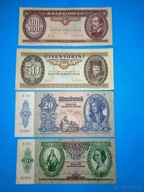 Bankovky MAĎARSKO - Pengo, Forint 1936-1993