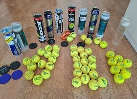 Hrané i nové tenisové míčky 47 ks x 10 Kč