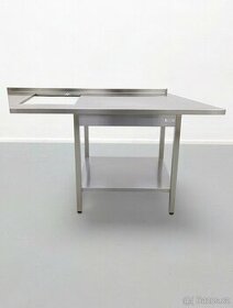 Nerezový stůl s otvorem 155x70x90 cm - 1