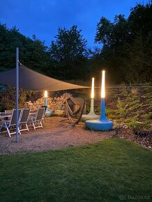 Zahradní nábytek - svítící designová svítidla a sedačky