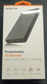 Powerbanka ALIGATOR 3v1 10 000 mAh Nová