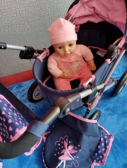 Kočárek pro panenky Bayer a panenka Baby Annabell