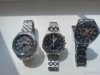 3x hodinky Citizen a 1x The One - 1