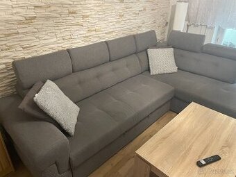 Šedá rohová sedačka – ZDARMA za odvoz