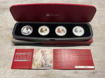 4 x 1 OZ striebony set 2016 LUNAR