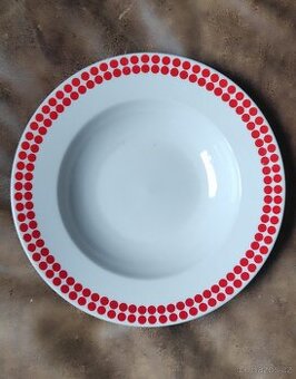 Retro porcelánové talíře