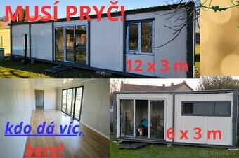 MUSÍ PRYČ Obytné kontejnery – výborný stav