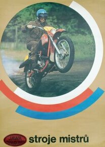 Plakát JAWA Enduro Soutěžní Květoslav Mašita