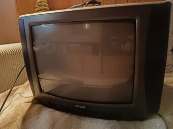 Retro barevný Mini televizor Tesla