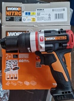 Aku příklepová vrtačka Worx WX354.9 SlammerDrill nová