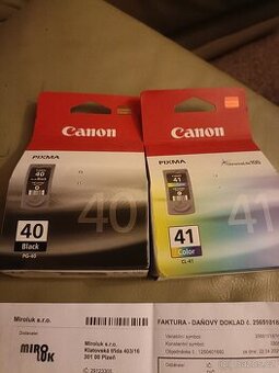 Barvy do tiskárny Canon - nepoužité