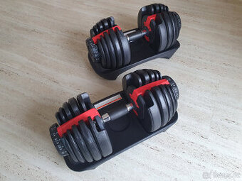 Nastavitelné činky 2x24kg - NOVÉ, záruka