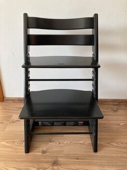 Černá rostoucí židle stokke tripp trapp