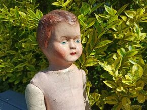 Starožitná hračka panenka 45cm