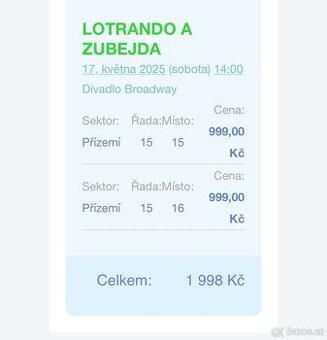 Lotrando a Zubejda 17.5.25 14:00