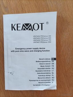 KEMOT - záložní zdroj+baterie, ke krbu/kotli
