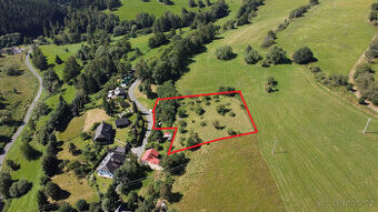 Prodej stavebního pozemku 3670 m2 v Kašperských Horách