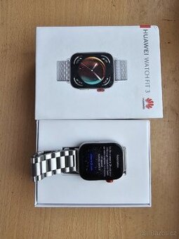 Huawei Watch Fit 3, v záruce + nerezový pásek 