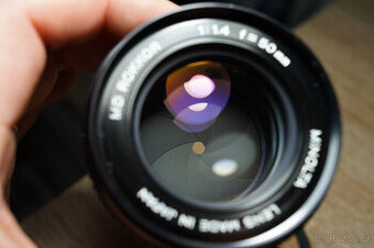 Minolta Rokkor MD 50mm f/1.4 – po servisu