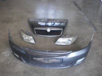Přední část Octavia II Facelift.Kapota,maska,světla,nárazník