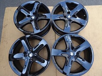 Alu disky černé origo Peugeot, 17", 4x108, ET 32, šíře 7,5J