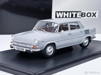 Škoda 1000 MB (1969) WHITEBOX 1:24 - ŠEDÁ